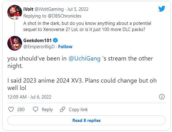 知名龍珠爆料者稱《龍珠:超宇宙3》將於2024年發售! 知名龍珠爆料者稱《龍珠:超宇宙3》將於2024年發售!