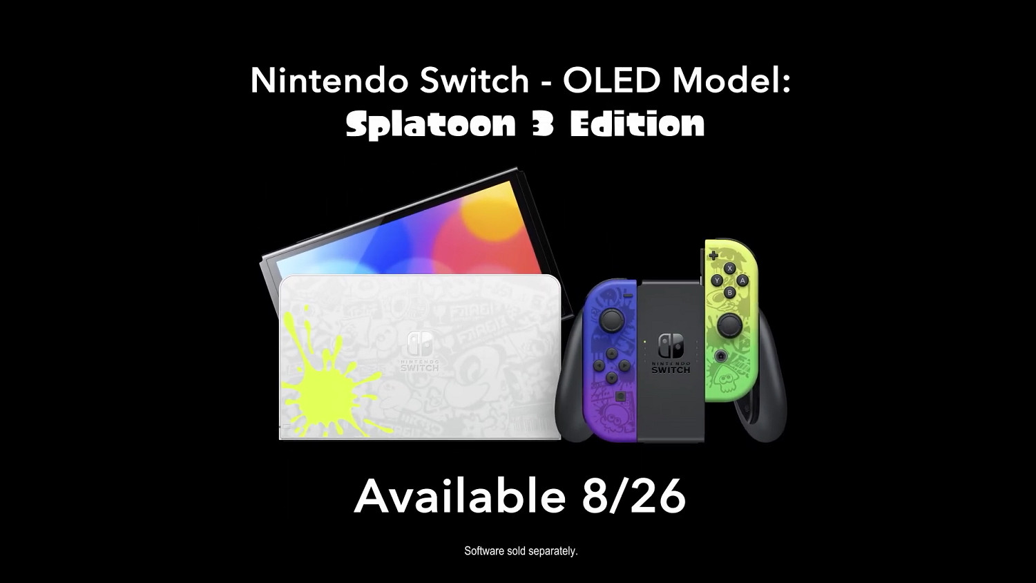 Switch OLED《噴射戰士3》限定機型公布！8月26號上市