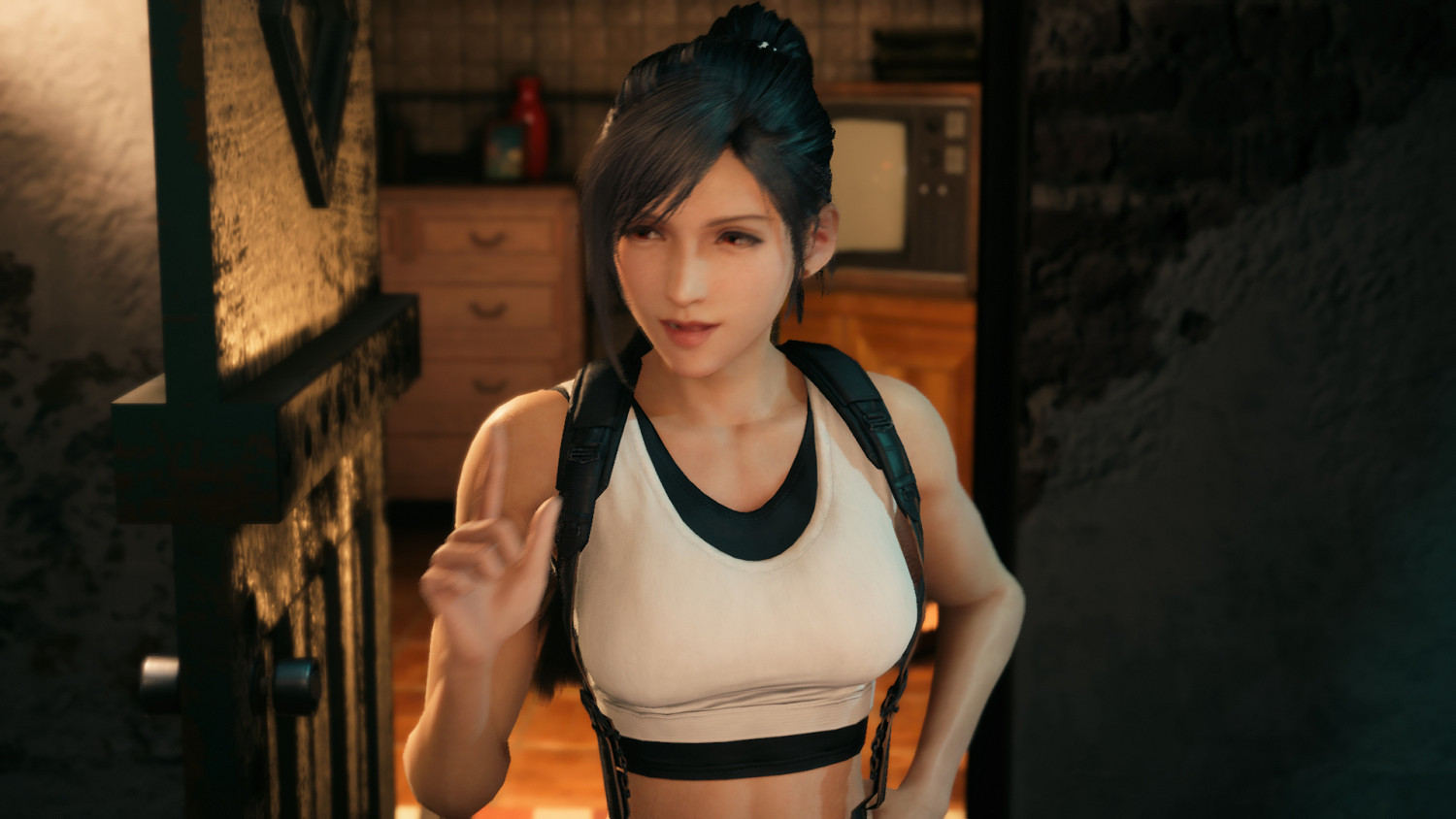 傑西落淚！《最終幻想7重製版》蒂法高馬尾替換傑西mod