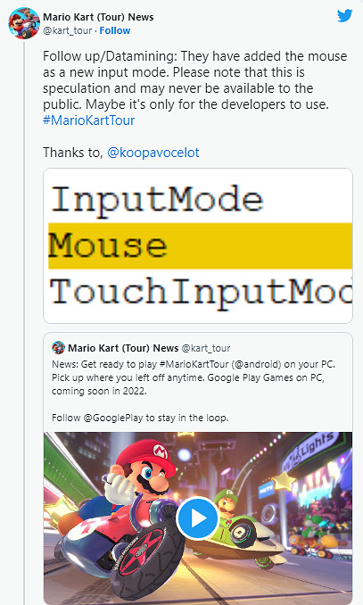 傳聞：任天堂手遊《瑪利歐賽車：巡遊》可能登陸PC！