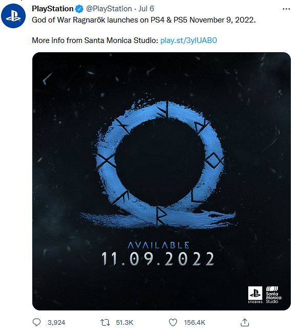 《戰神:諸神黃昏》發售日期消息獲100萬點讚! 《戰神:諸神黃昏》發售日期消息獲100萬點讚!