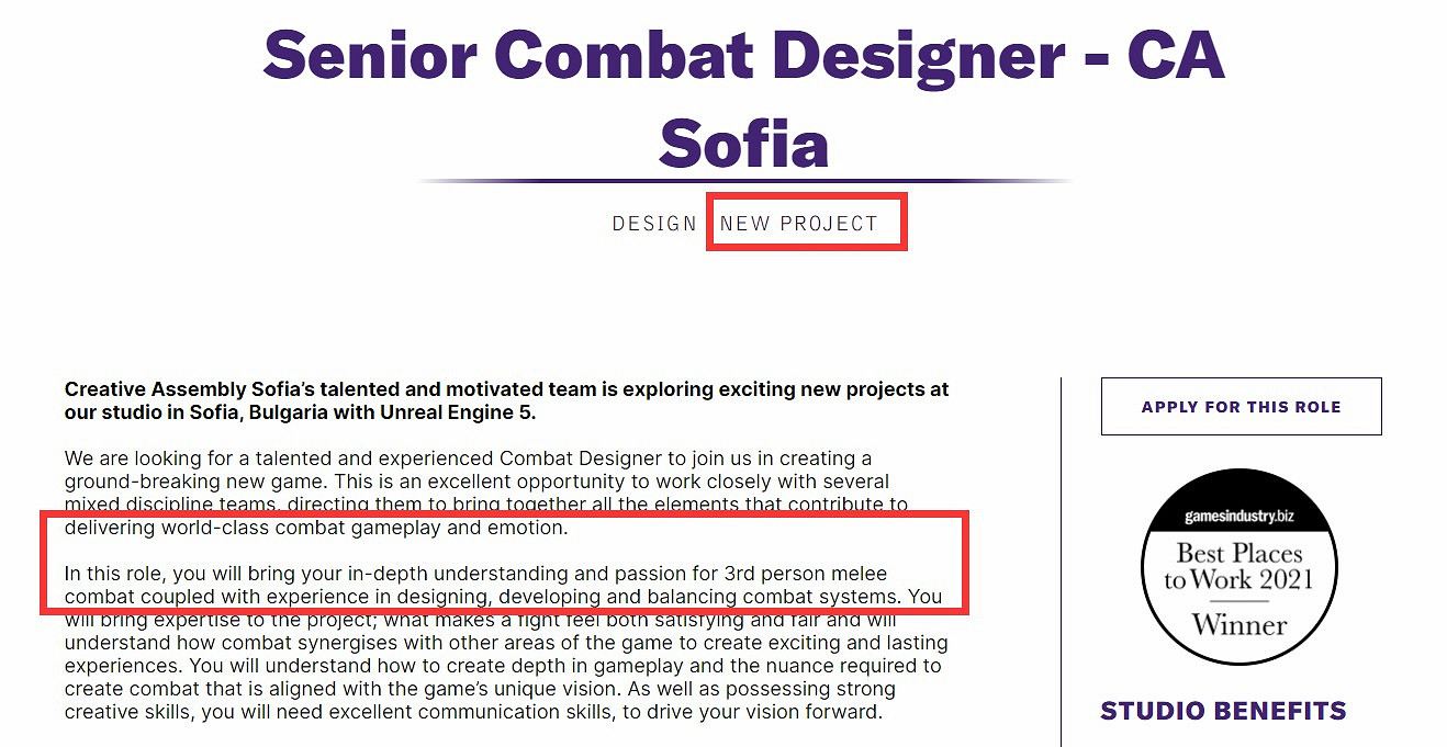 開發商CA正在開發奇幻新3A遊戲 或是《全軍破敵：戰鎚》新作