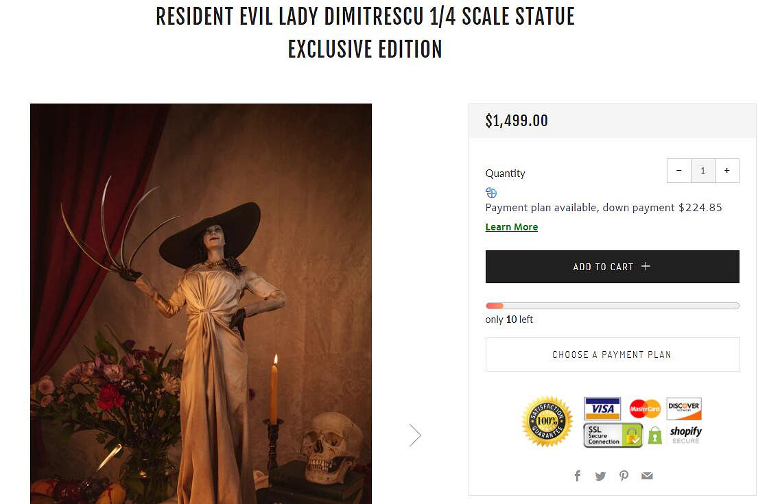 性感夫人抱回家！《生化8》吸血鬼夫人真人模型開賣