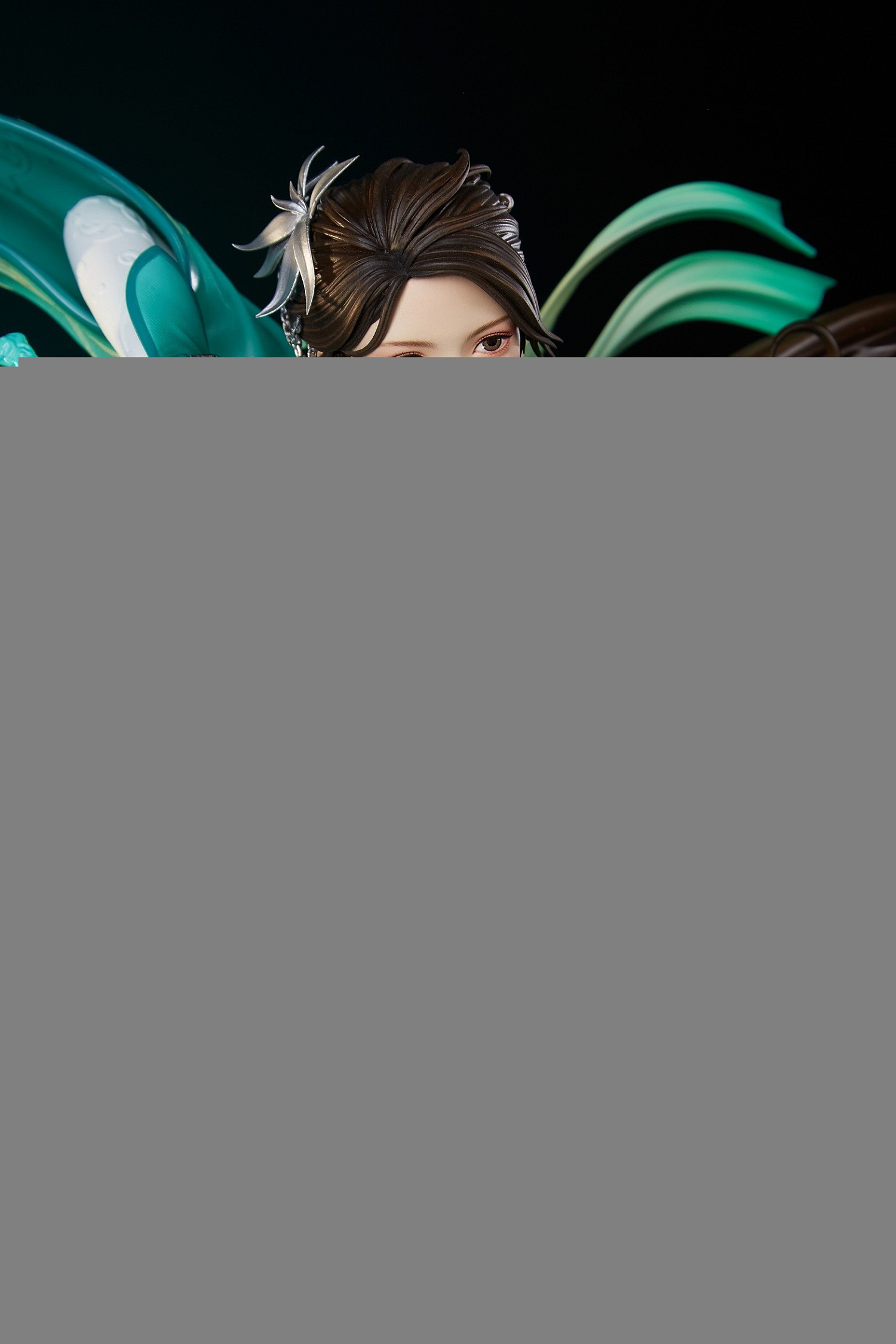 《仙劍7》月清疏1/4雕像公布 一襲青衣執劍氣勢冷冽