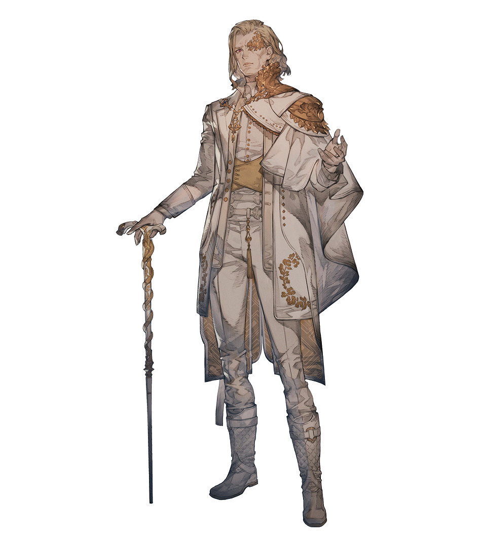 SE《北歐女神Elysium》奧丁人設圖:金發白衣美男子! SE《北歐女神Elysium》奧丁人設圖:金發白衣美男子!