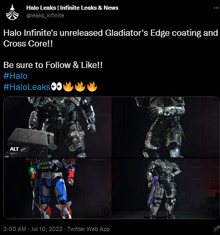 外網泄露：《最後一戰：無限》自定義護甲系統即將上線