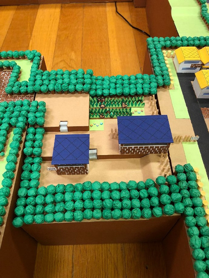 還原度超高！紙板還原《寶可夢紅/綠》關都地區地圖