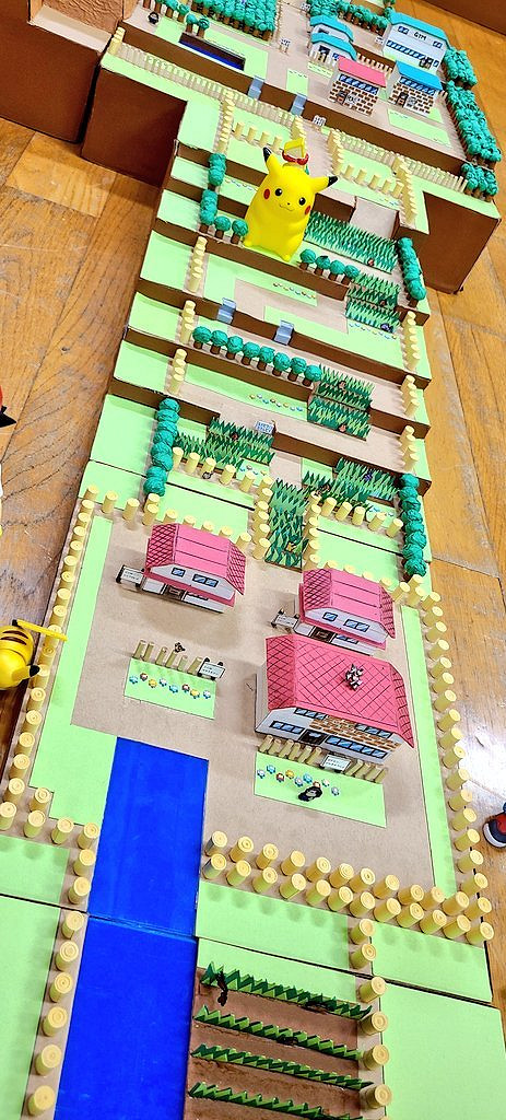 還原度超高！紙板還原《寶可夢紅/綠》關都地區地圖