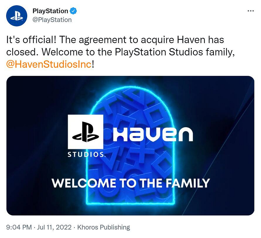 索尼已正式收購Haven工作室！開發全新的3A多人遊戲