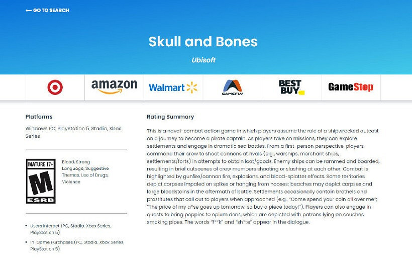 《怒海戰記》被ESRB評為M級 有血腥暴力性暗示