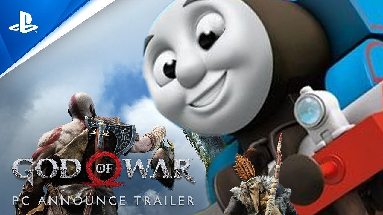 《戰神》總監很滿足！《戰神4》湯瑪士小火車mod展示