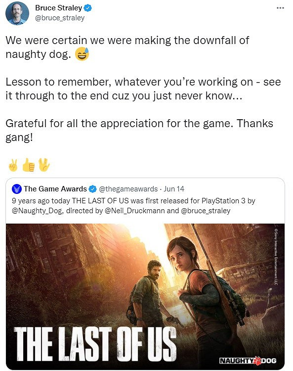 《最後的生還者》前總監曾認為該作會把頑皮狗搞垮 《最後的生還者》前總監曾認為該作會把頑皮狗搞垮