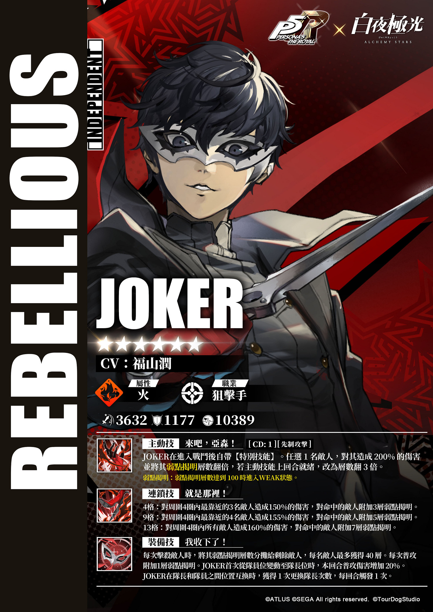 《女神異聞錄5 皇家版》X《白夜極光》連動PV公開