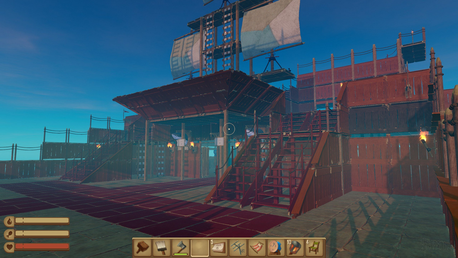 《船長漂流記》raft海盜船建造圖文分享 海盜船怎麽建？