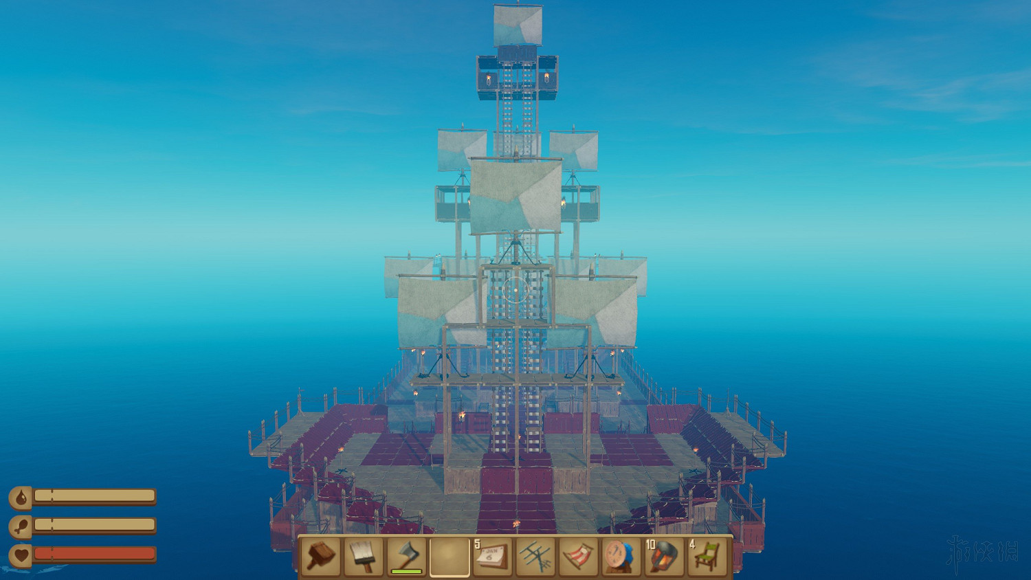 《船長漂流記》raft海盜船建造圖文分享 海盜船怎麽建？