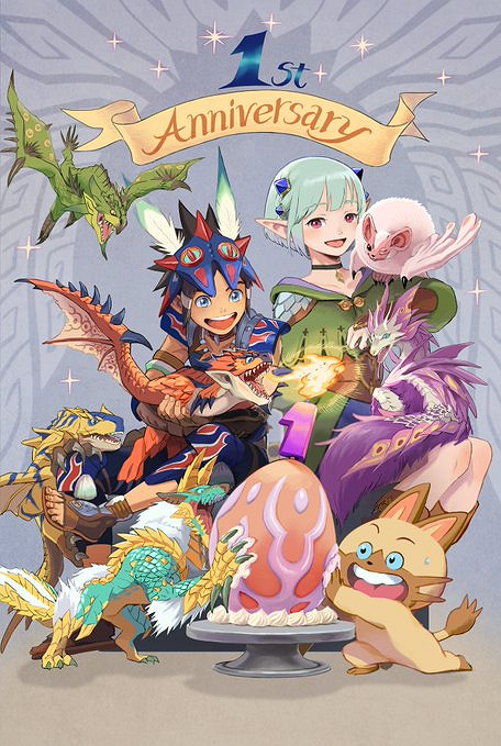 《魔物獵人物語2》迎來發售一周年 官方公布賀圖感謝玩家 《魔物獵人物語2》迎來發售一周年 官方公布賀圖感謝玩家