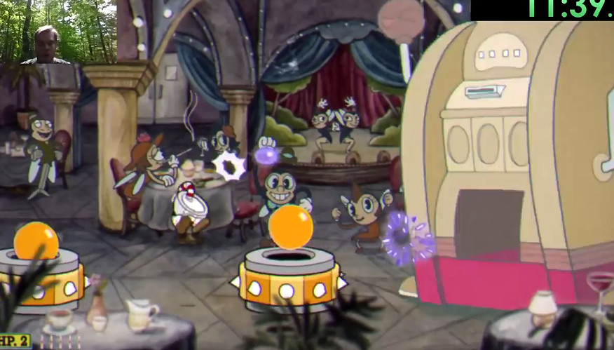 一心二用不含糊 高玩挑戰一邊登山一邊速通《茶杯頭》