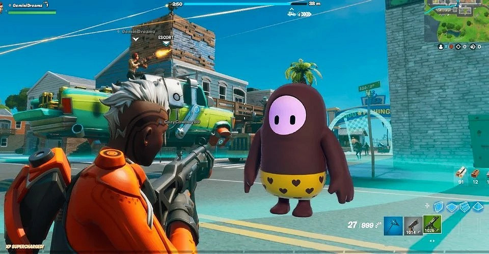 “連動狂魔”之間的連動 《要塞英雄》將來有可能連動《糖豆人》