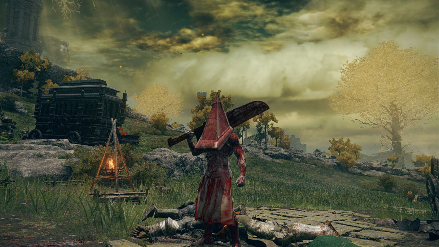 《艾爾登法環》角色替換MOD 沉默之丘三角頭現身