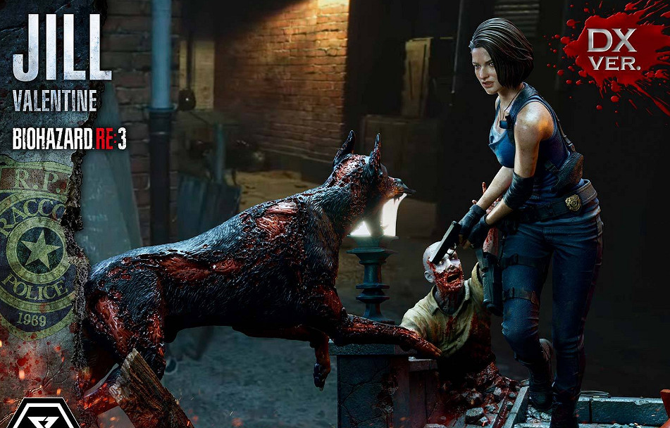 P1S《惡靈古堡3》吉爾1/4比例豪華版雕像 附帶殭屍狗 P1S《惡靈古堡3》吉爾1/4比例豪華版雕像 附帶殭屍狗