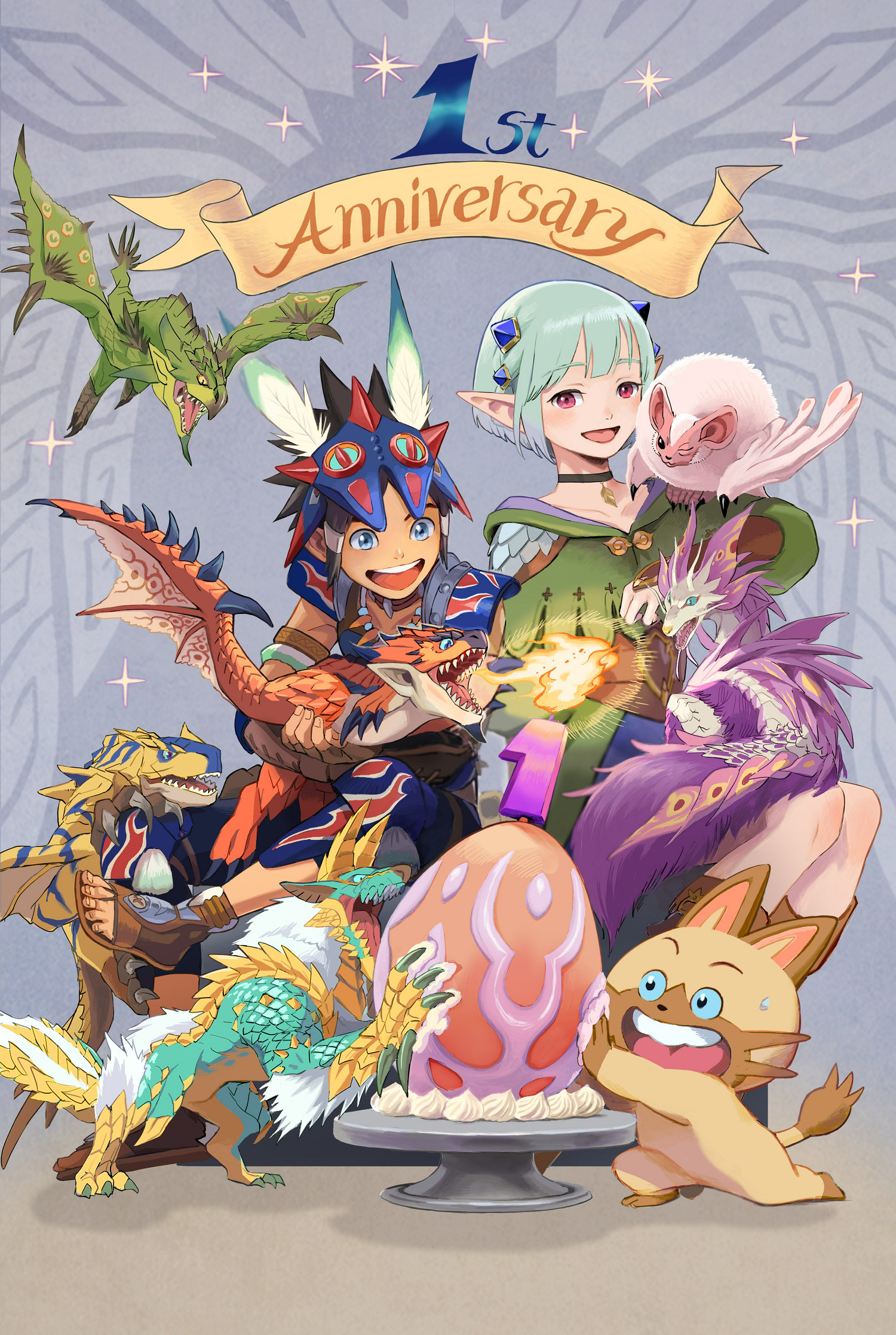 《魔物獵人物語2:破滅之翼》迎發售一周年!官方發賀圖 《魔物獵人物語2:破滅之翼》迎發售一周年!官方發賀圖