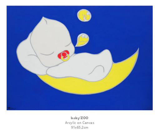 天野喜孝|全新繪畫作品【baby&#039;ZOO】系列 全球首展